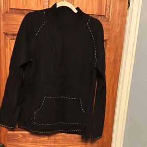 Black wool sweater